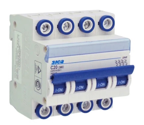 LLAVE TERMICA SICA 4 X 20 A
