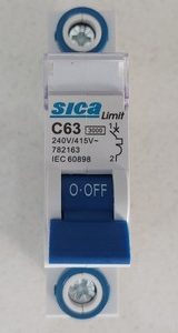 LLAVE TERMICA SICA 1 X 63 A