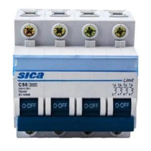 LLAVE TERMICA SICA 4 X 50 A