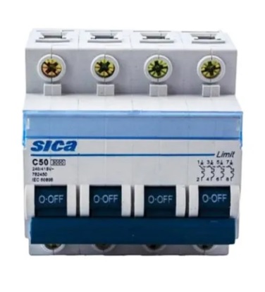 LLAVE TERMICA SICA 4 X 50 A
