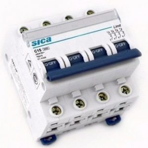 LLAVE TERMICA SICA 4 X 15 A