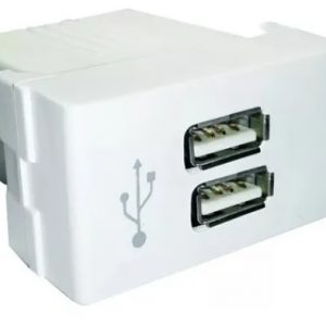 USB DOBLE 2 A "VERONA" BL (ECO)